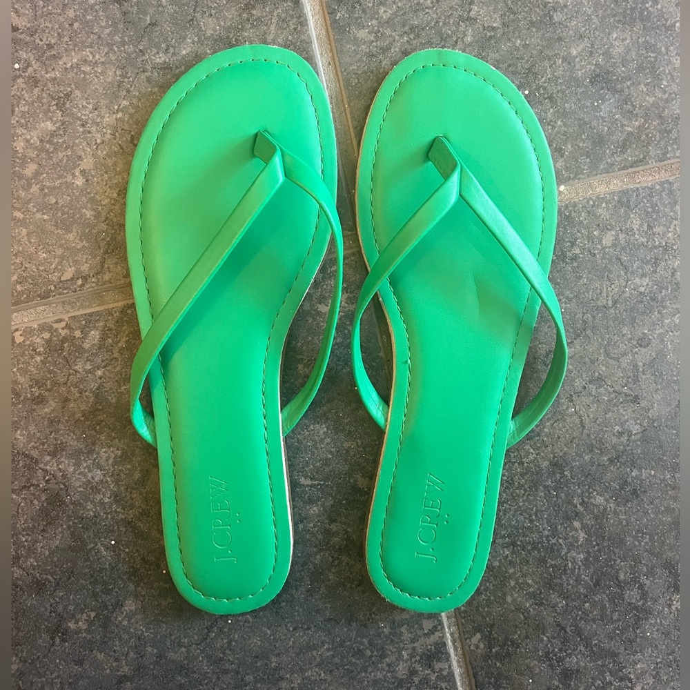 J. Crew Kelly Green Sandals Size 8